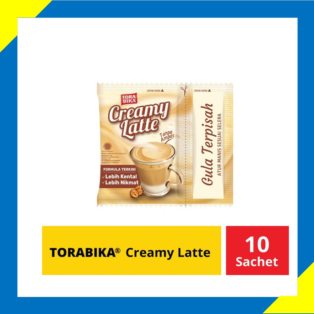 

Torabika Creamy Latte Renceng 10 Sachet @ 25 gr