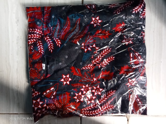 (cod) Promo Kemeja Batik Pria Size M L Xl Bswart Batik Hrbo26 Kenongo Hem