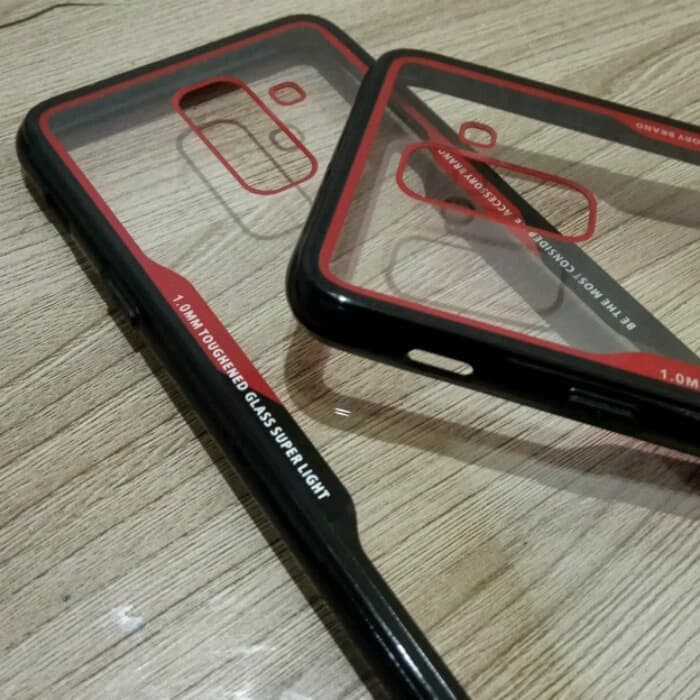 SAMSUNG J8 2018 CASE FUSE GLASS TRANSPARAN CASE TRANSPARENT J8