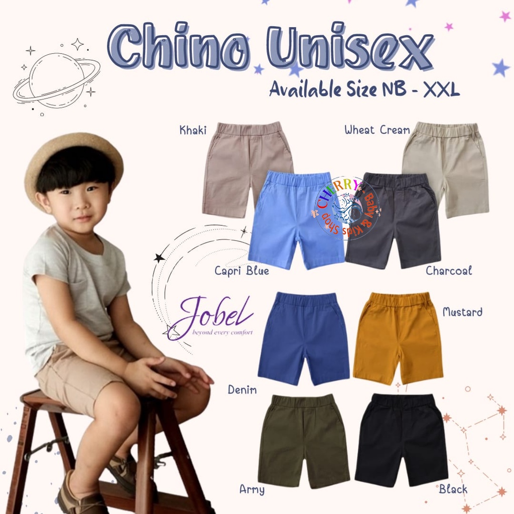 Jobel Chino 1-6 Tahun Celana Shorts Chinos Anak 1-6 Tahun Unisex edition Chinos CBKS