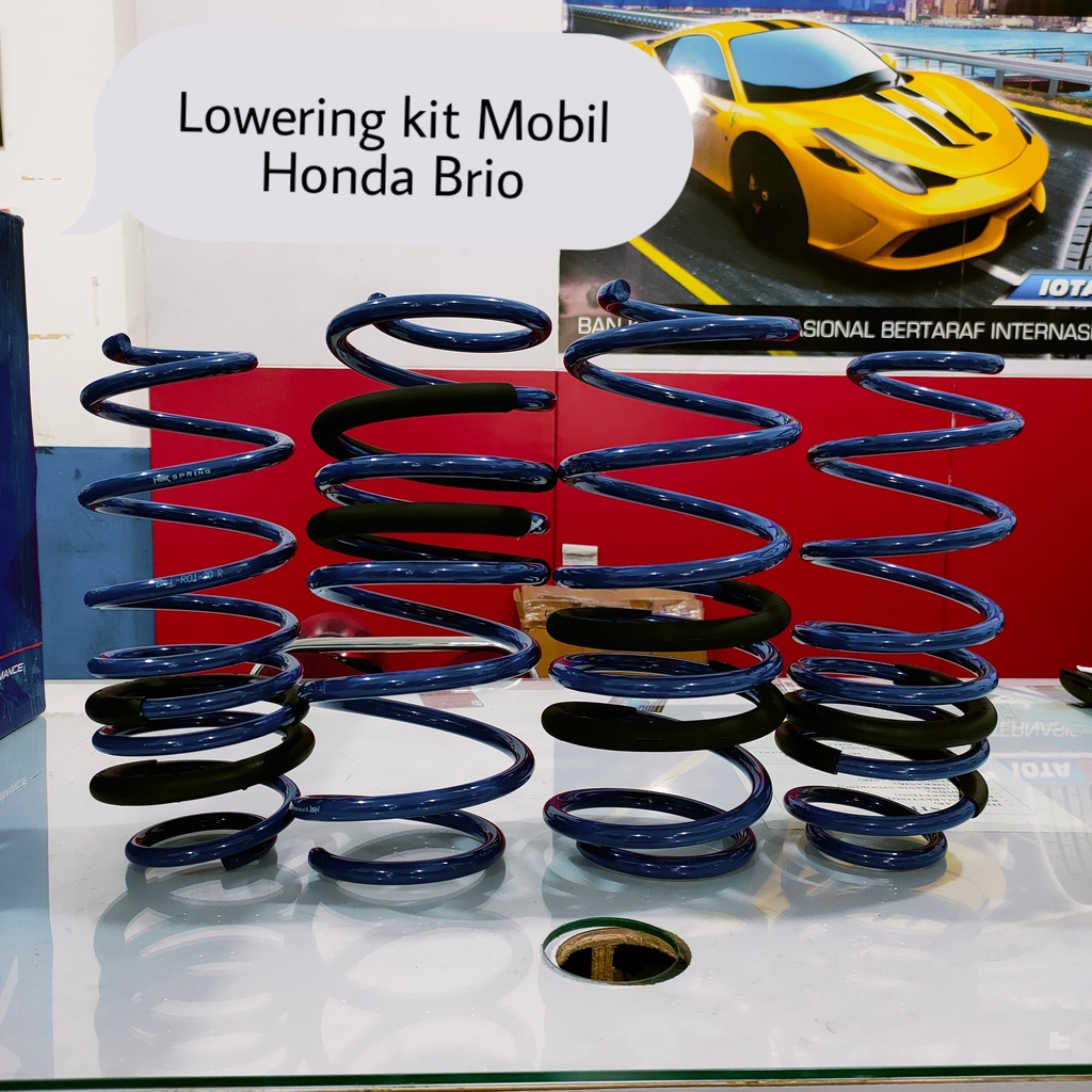 LOWERING KIT HSR BLUE - HONDA BRIO 2012-2020