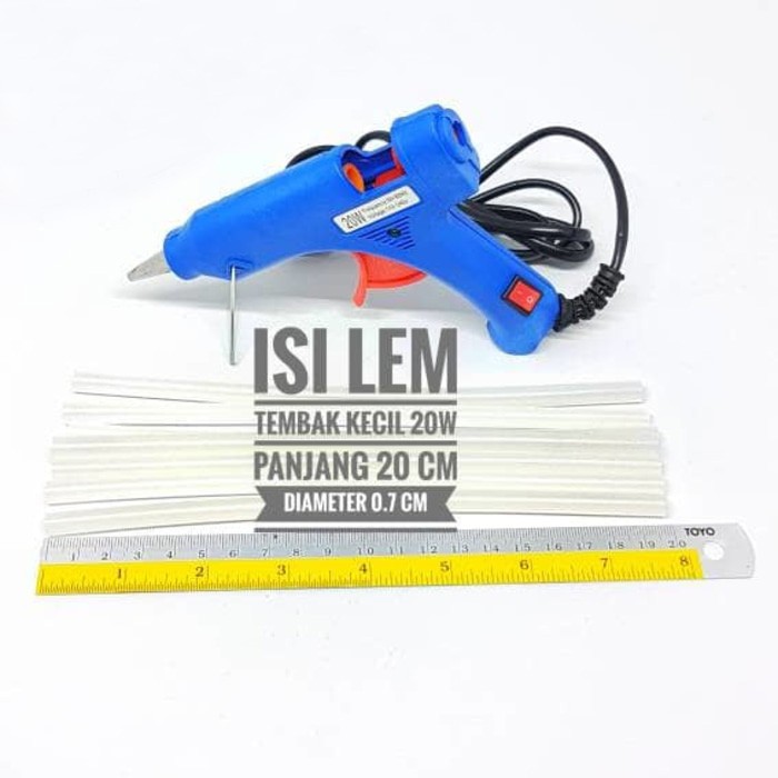 Isi Refill Lem Tembak Glue Gun Kecil 20 cm Lem Bakar Cair/Lem Lilin