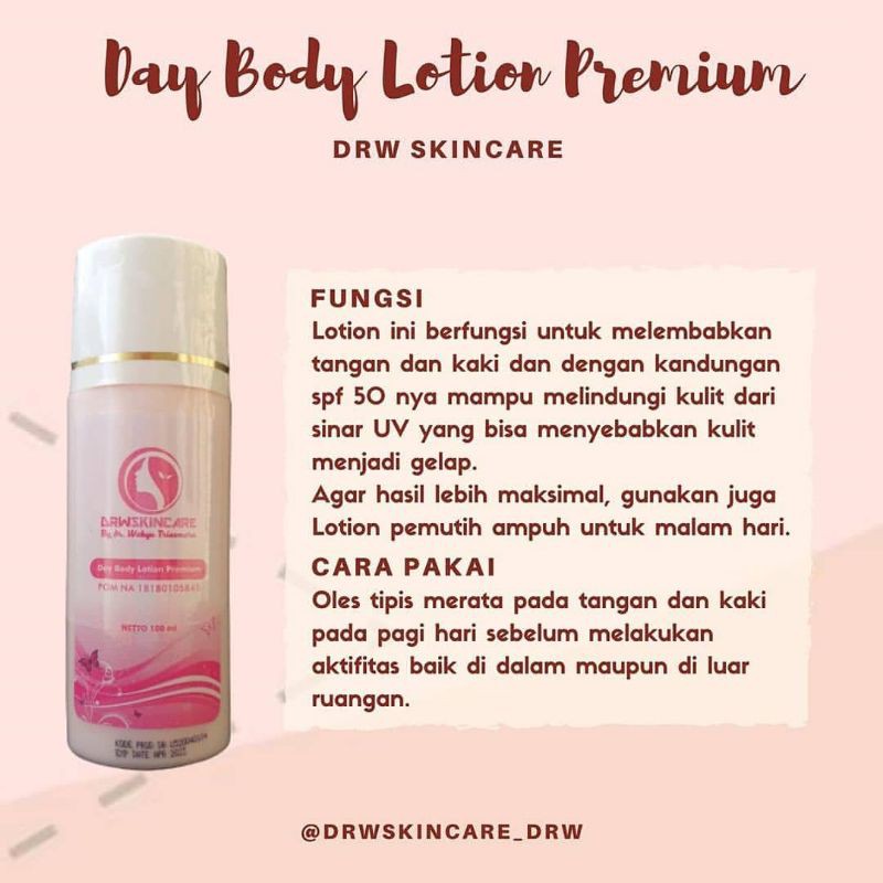 NEW !!! Day Body lation/Hb siang drw skincare