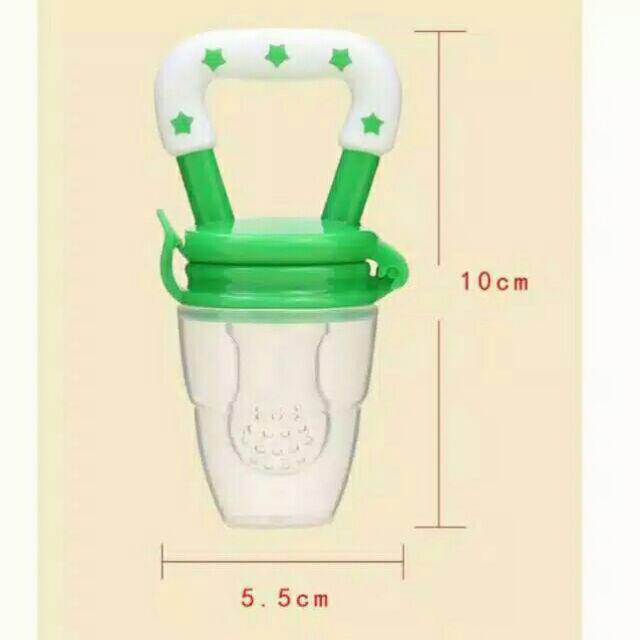 Empeng Buah Dot Buah Gigitan Bayi Food Feeder-Hijau