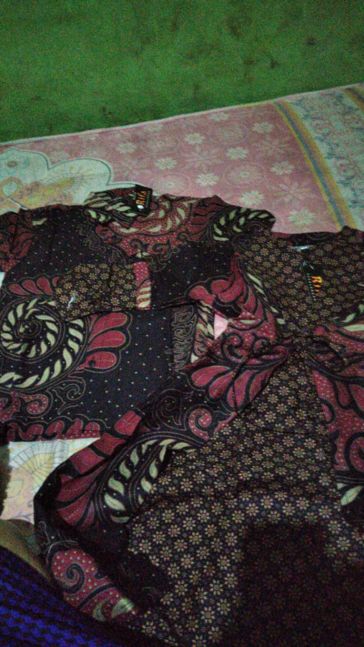 Batik Couple Keluarga Maura Sania Ruffle Ori Ndoro Jowo Dnt Motif Terkini 2021