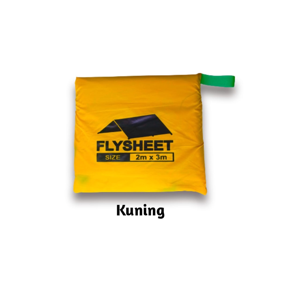 Flysheet BUSHCRAFT Trapteen 2 M x 3  M atap tenda waterproof Atap tenda flysheet anti air plesit 2x3 / flysheet waterproof /terpal tenda camping