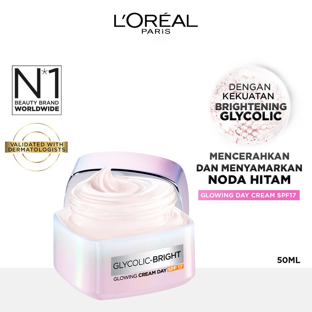 LOREAL Paris Glycolic Bright Glowing Day Cream SPF17