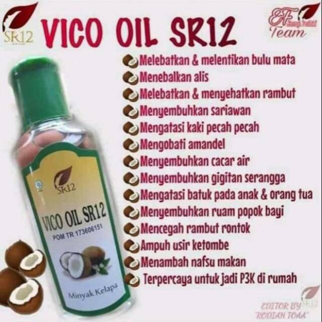 Terbukti Vco Oil Sr12 Minyak Kelapa Bpom Minyak Rambut Minyak Bayi Minyak Kelapa Herbal Indonesia