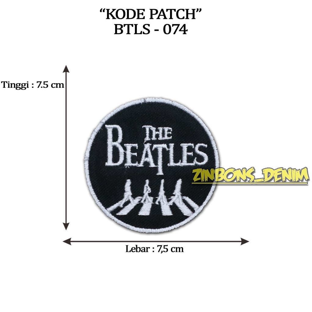 Patch bordir emblem patch band patch keren termurah dan terlaris The Beatles