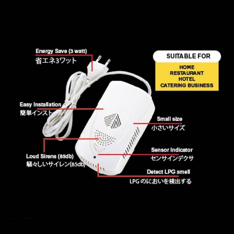 Idealife - Lpg Gas Leakage Alarm - Gas Alarm - Il - 304