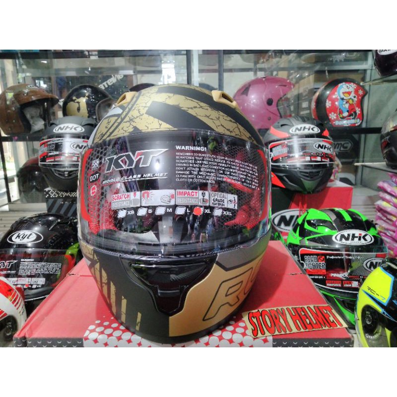 Helm fullface KYT RC 7 motip