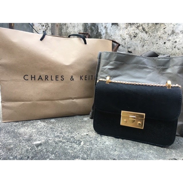 Charles and Keith Push Lock Front Flap
