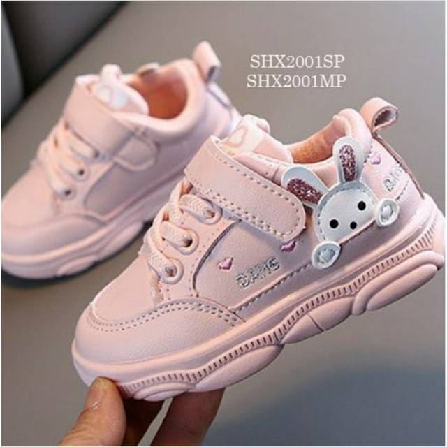 sepatu anak rabbit pink/ sepatu bayi import/