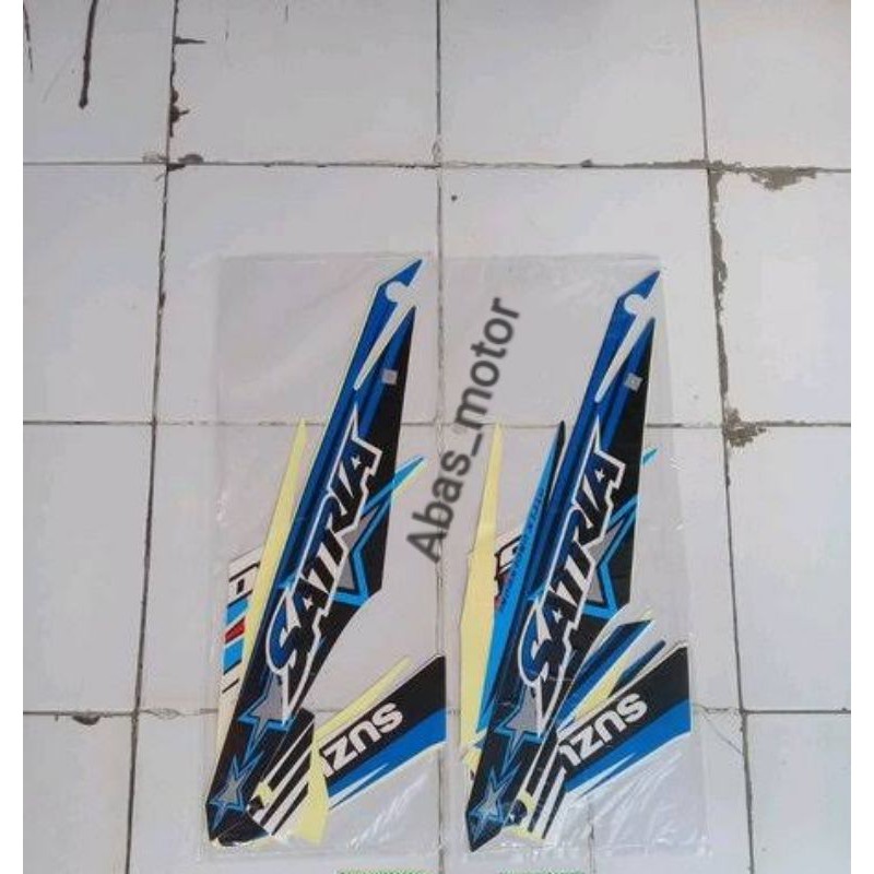 Striping / Stiker Suzuki Satria FU 150 FI 2014 Biru Hitam Putih