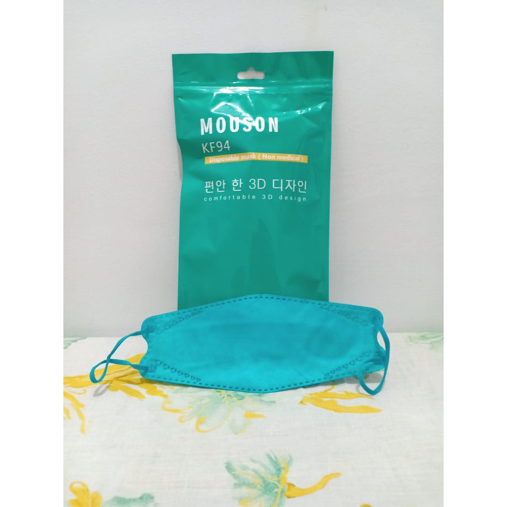 MASKER KF94 MOUSON 4 LAPIS / MASKER 4 PLY (ISI 10 PCS PER BUNGKUS)