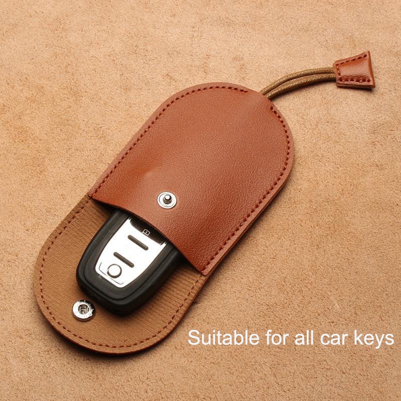 Cover Kunci Mobil Leather Key Case Pelindung Kunci