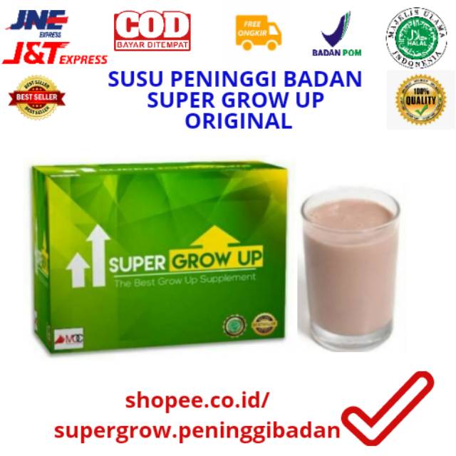 Susu Penambah Tinggi Badan Supergrow Up Original Murah Termurah Shopee Indonesia