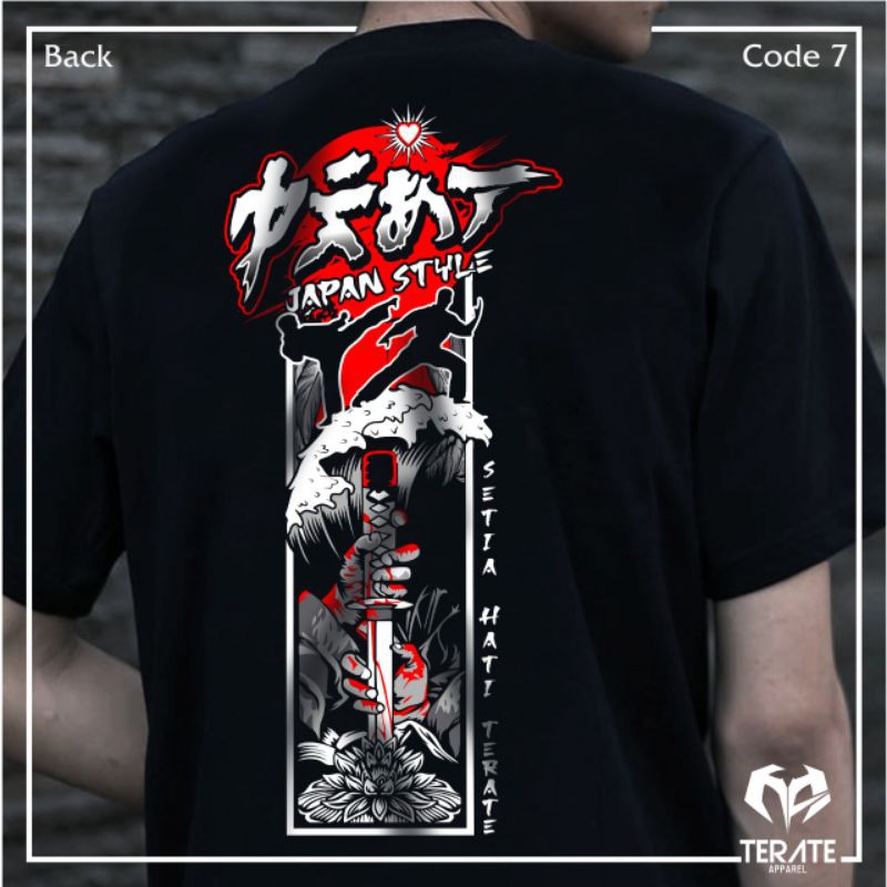 KAOS TERATE KAOS PSHT MURAH KAOS MOTIF TERATE KAOS KEREN KAOS KECE KAOS PSHT JAPAN STYLE
