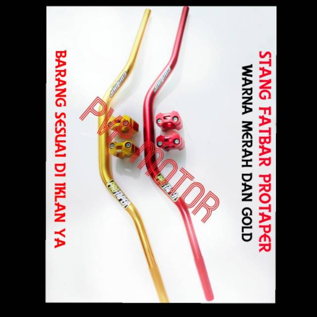 stang fatbar protaper + raiser motor klx-trail-vixion-tiger-cb150-byson-xabre-nmax-pcx-xride ori