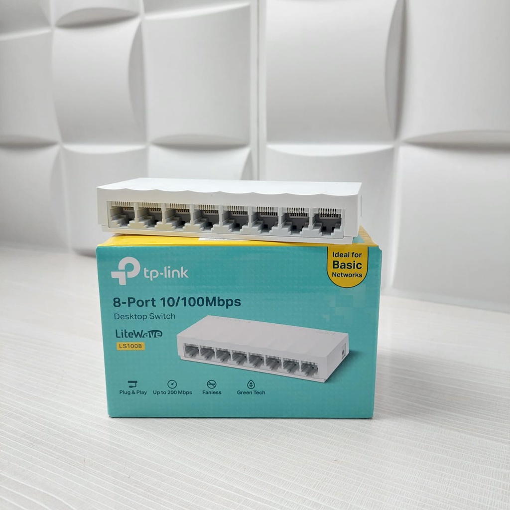 Tp -link 8-Port 10/100Mbps  Desktop Switch  8-port 10/100Mbps Desktop Switch LiteWave LS1008