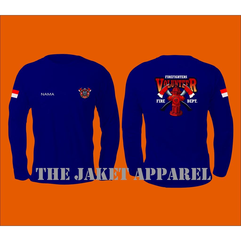 KAOS PANJANG DAMKAR FIRE FIGHTERS / BAJU DAMKAR