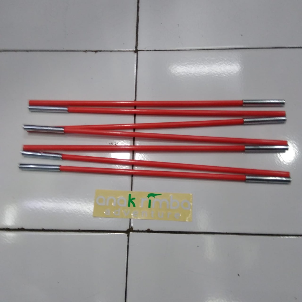 frame fiber tenda mis borneo 2  warna merah
