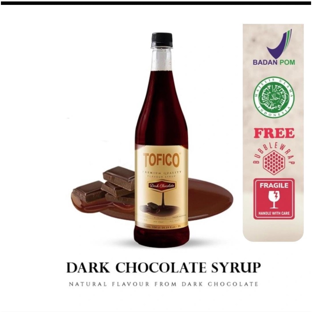 

Dark Chocolate Syrup Merk Tofico