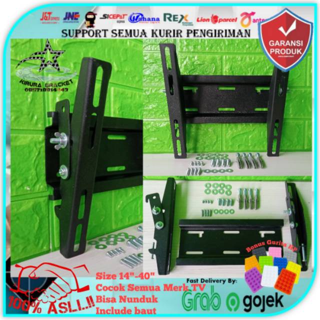 Bracket TV 14&quot; sampai 40&quot; Best Quality TEBAL cocok semua Merk TV breket tv braket tv