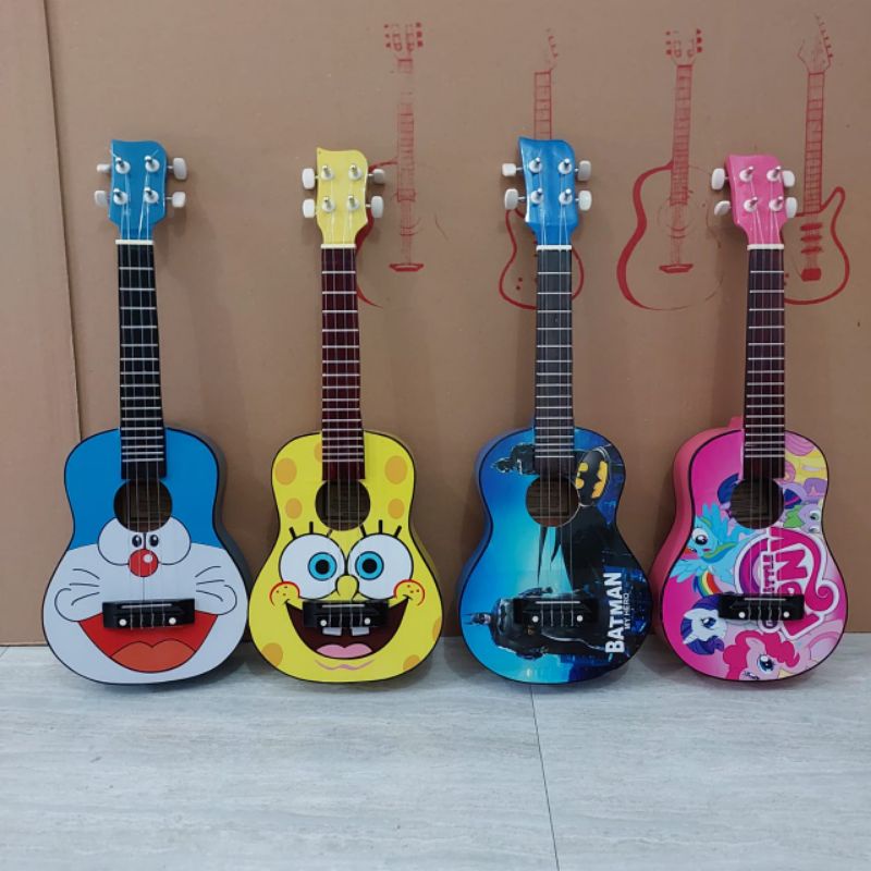 Ukulele senar 4 karakter/ kartun murah packing AMAN dan BERGARANSI jika rusak