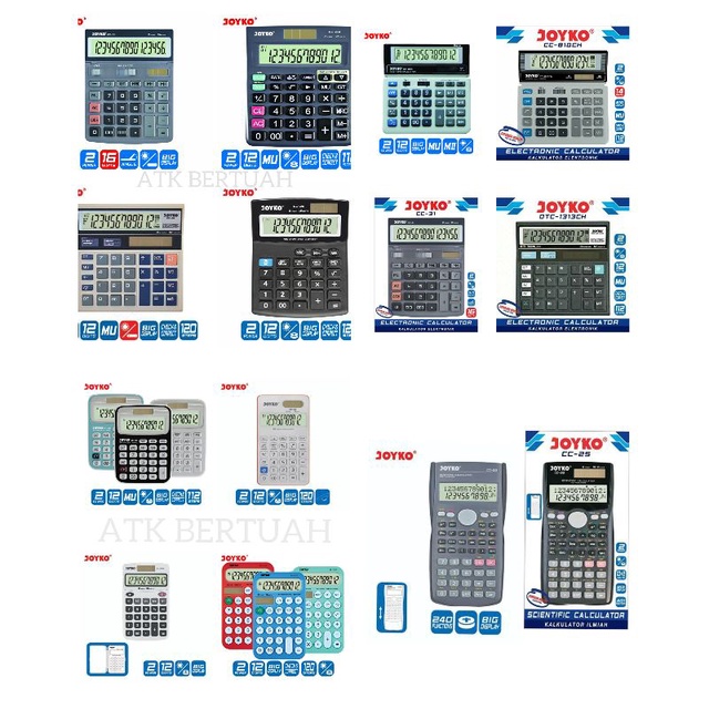 

KALKULATOR CALCULATOR BESAR SEDANG KECIL ILMIAH DAGANG 8 12 14 16 DIGIT