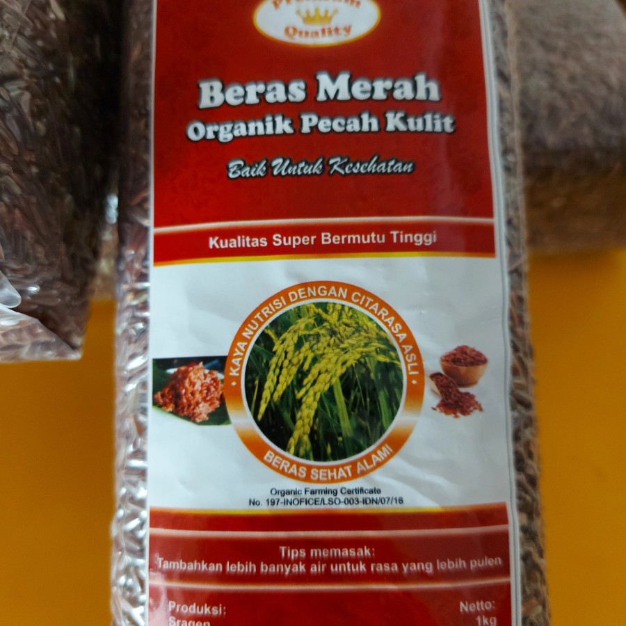 

SEHAT ALAMI BERAS MERAH ORGANIK PECAH KULIT