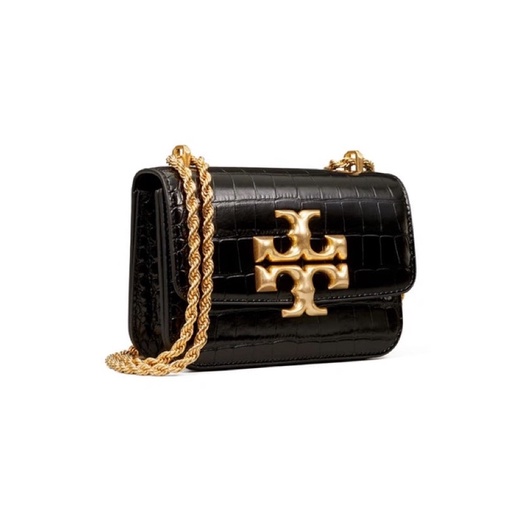 Tory Burch Eleanor 19 Black Crocodile