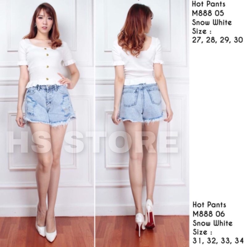 CELANA PENDEK HW / CELANA PENDEK JEANS / CELANA JEANS WANITA / CELANA WANITA JEANS / CELANA HITS / HOTPANTS VIRAL / HOTPANTS SOBEK-SOBEK