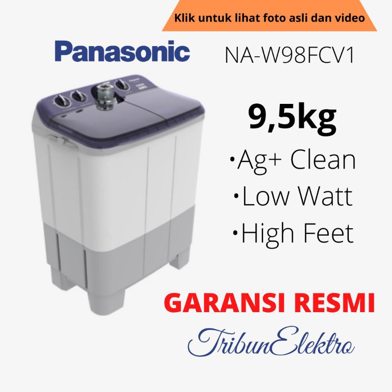 Jual Mesin Cuci Panasonic 2 Tabung 9 5kg Naw 98fcv1 Indonesia Shopee Indonesia
