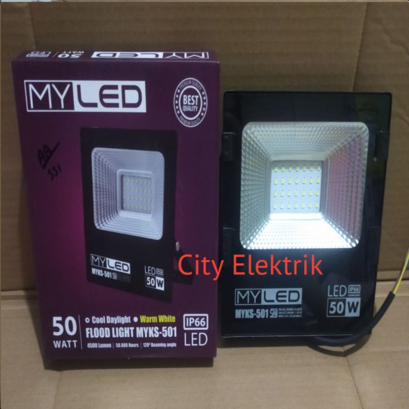 Lampu Sorot / Lampu Tembak 50 Watt MY LED ( Putih )