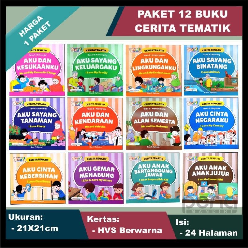 buku cerita tematik 12seri
