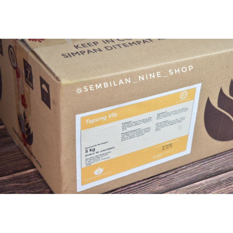 VLA Instant Powder 1 KG Gandum Mas Kencana Custard Tepung Vla Pudding Premix