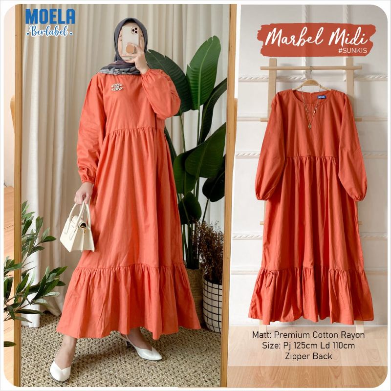 MARBEL MIDI DRES | MOELA