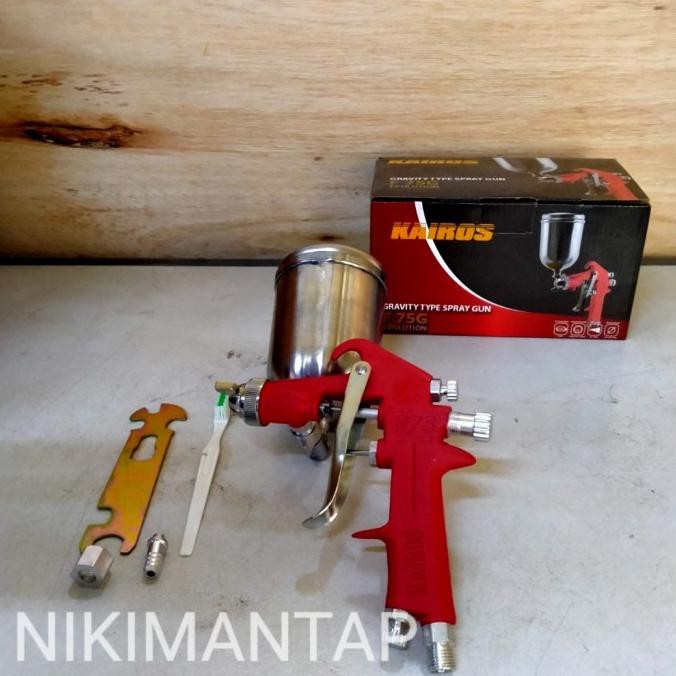 ALAT SEMPROT CAT TABUNG ATAS / AIR SPRAY GUN F -75G KAIROS SGL