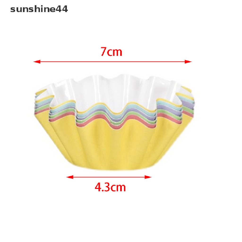 Sunshine 50PCS Kertas Cupcake / Muffin Untuk Dekorasi Pesta