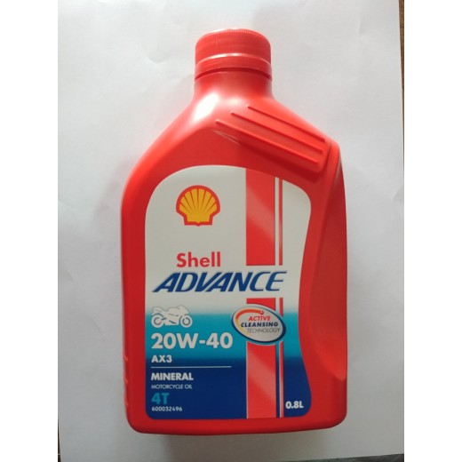 OLI MESIN MOTOR SHELL ADVANCE AX3 4T 800 ML ORIGINAL NO PALSU !!!