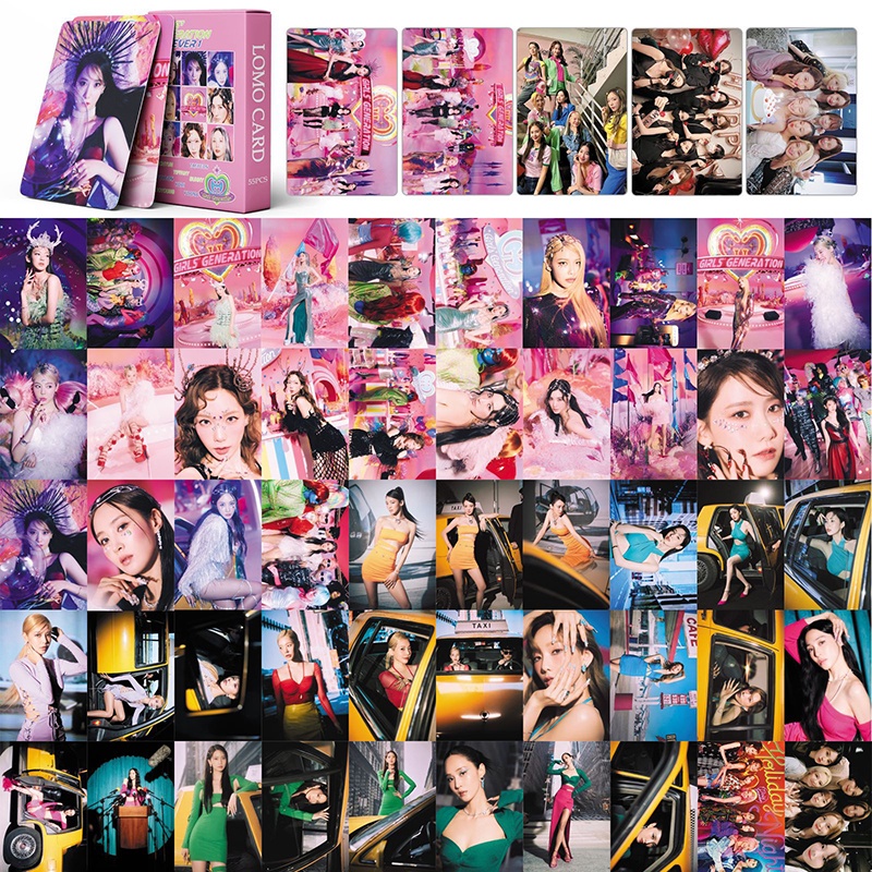 55pcs / Kotak Kartu Foto LOMO Girls' Generation 2022 FOREVER 1 Album