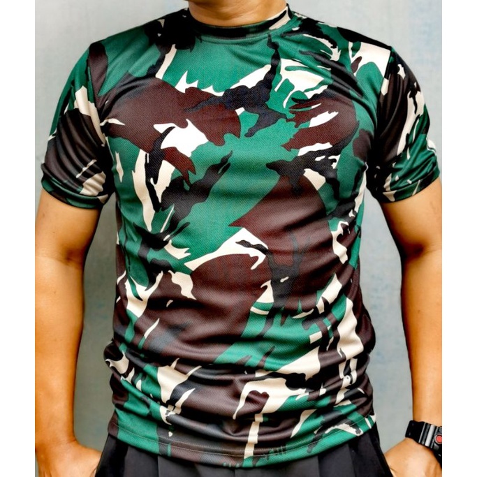 Kaos dalam Dryfit loreng TNI | Kaos Dalaman PDL model dryfit adem