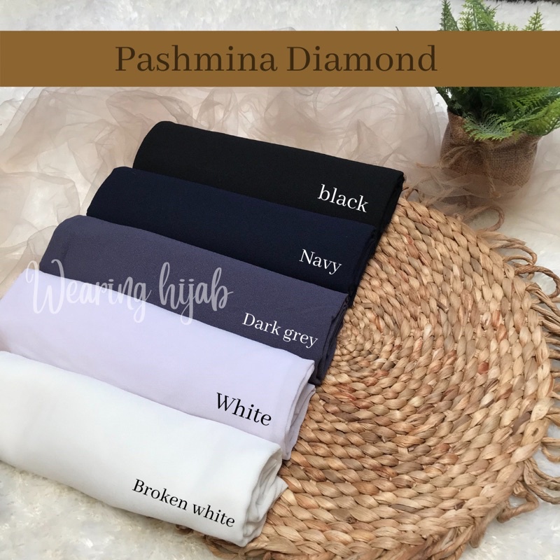 Hijab Pasmina Sabyan Diamond 175cm x 75cm / Pashmina Diamond Premium Tanpa Tali