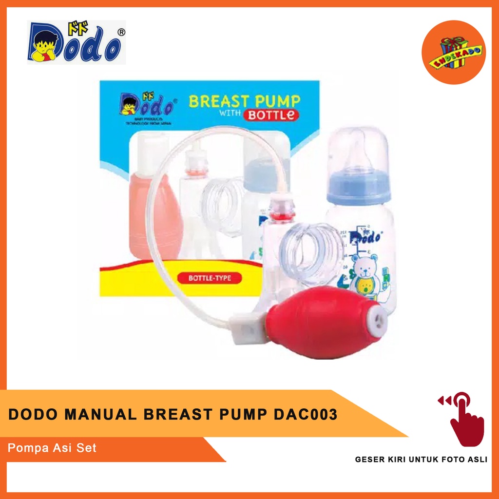 MAKASSAR! DODO BREAST PUMP MANUAL DAC003 - Pompa Asi Set