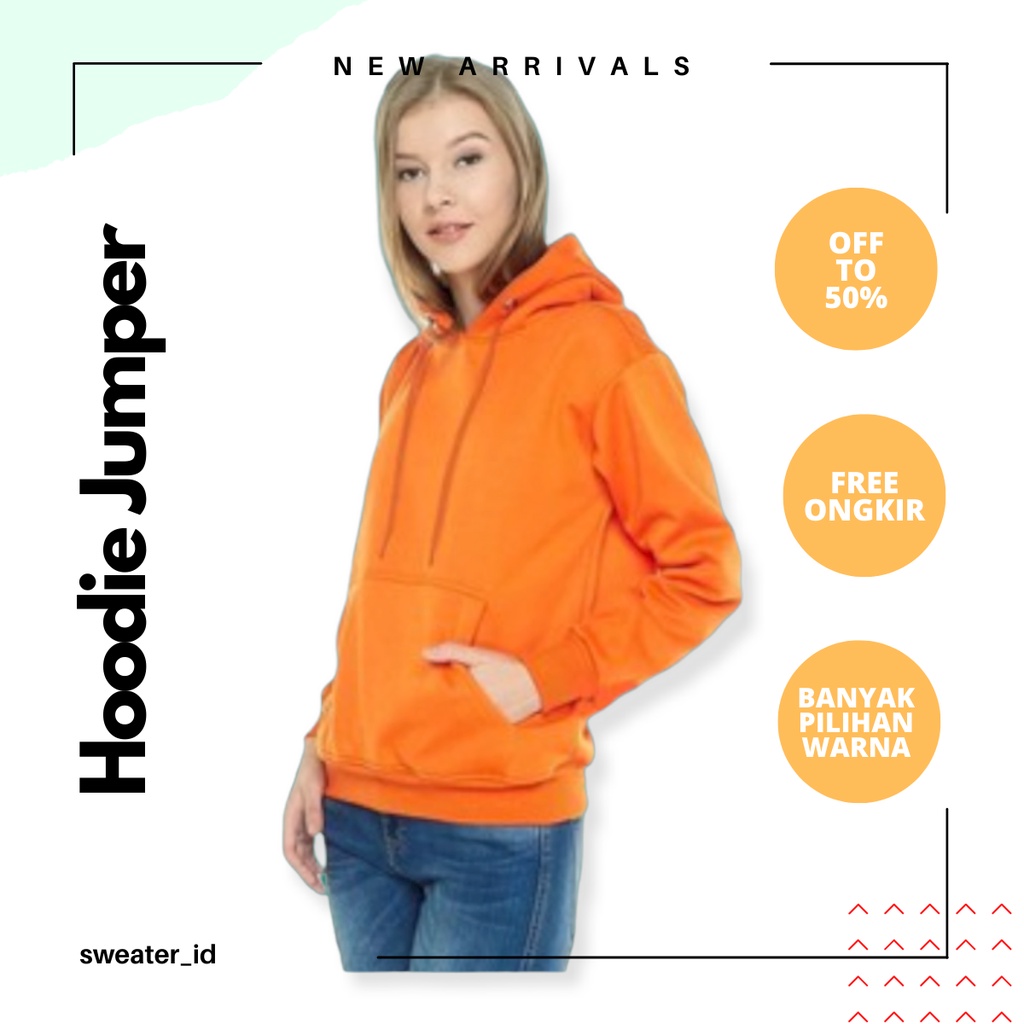 Sweater_id Hoodie Jumper Orange Polos Unisex