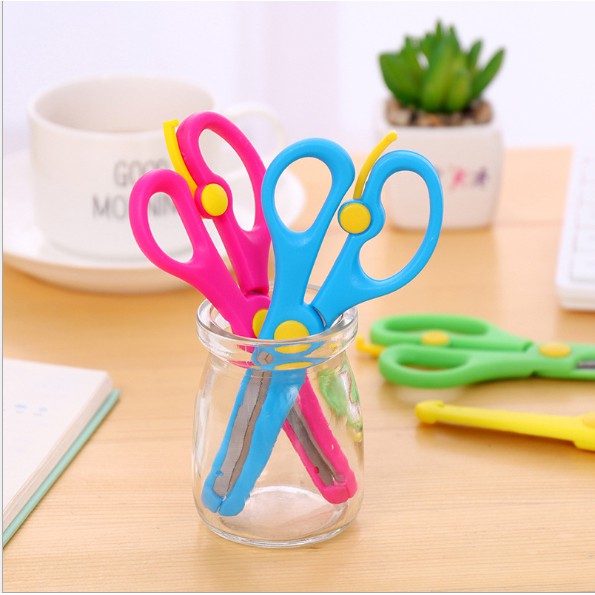 Gunting Anak Warna Warni Import Berkualitas Aman Tajam / Children Scissor / Gunting Kertas Anak