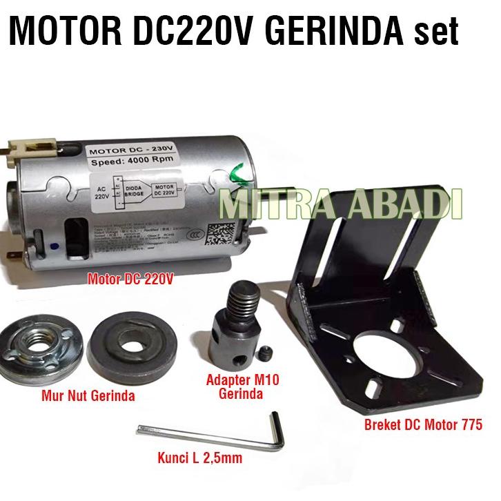 Dinamo Fan Motor DC 220V 4 RPM Rectifier DIY Gerinda Bor Best Seller GHN