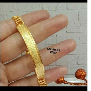 Gelang Plat 20 gram Emas LM/London 24K.99,9%