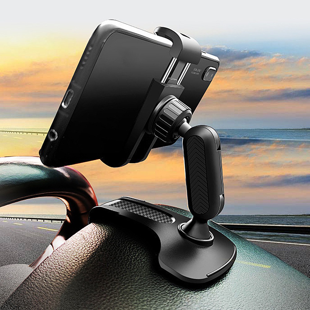 Car Phone Holder Untuk Dash Board Portable Car Holder Mount Stand GPS Klip Otomatis Smartphone Stand Bracket